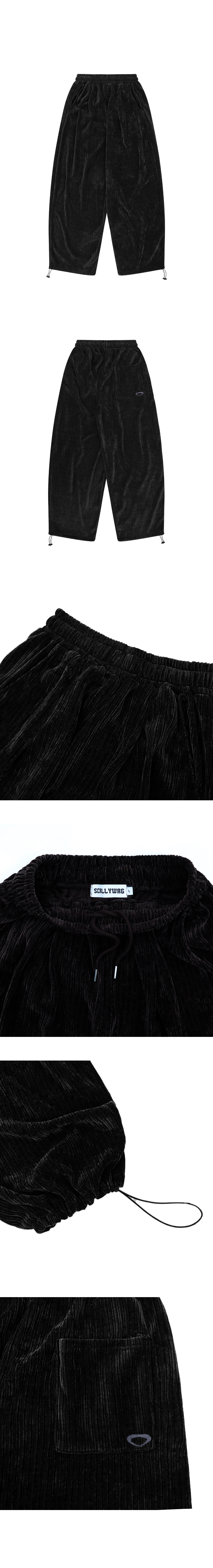 ◆SCALLYWAG◆ Easy corduroy wide pants black MUSINSA | SCALLYWAG Easy Corduroy Wide Pants [Black]